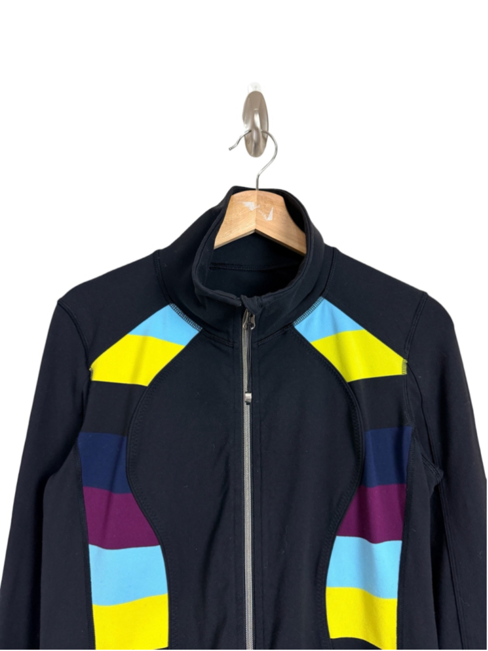 LULULEMON Nice Asana Black Jacket Luon Full Zip Athletic Gym Training Top, Sz 4 - Picture 8 of 16